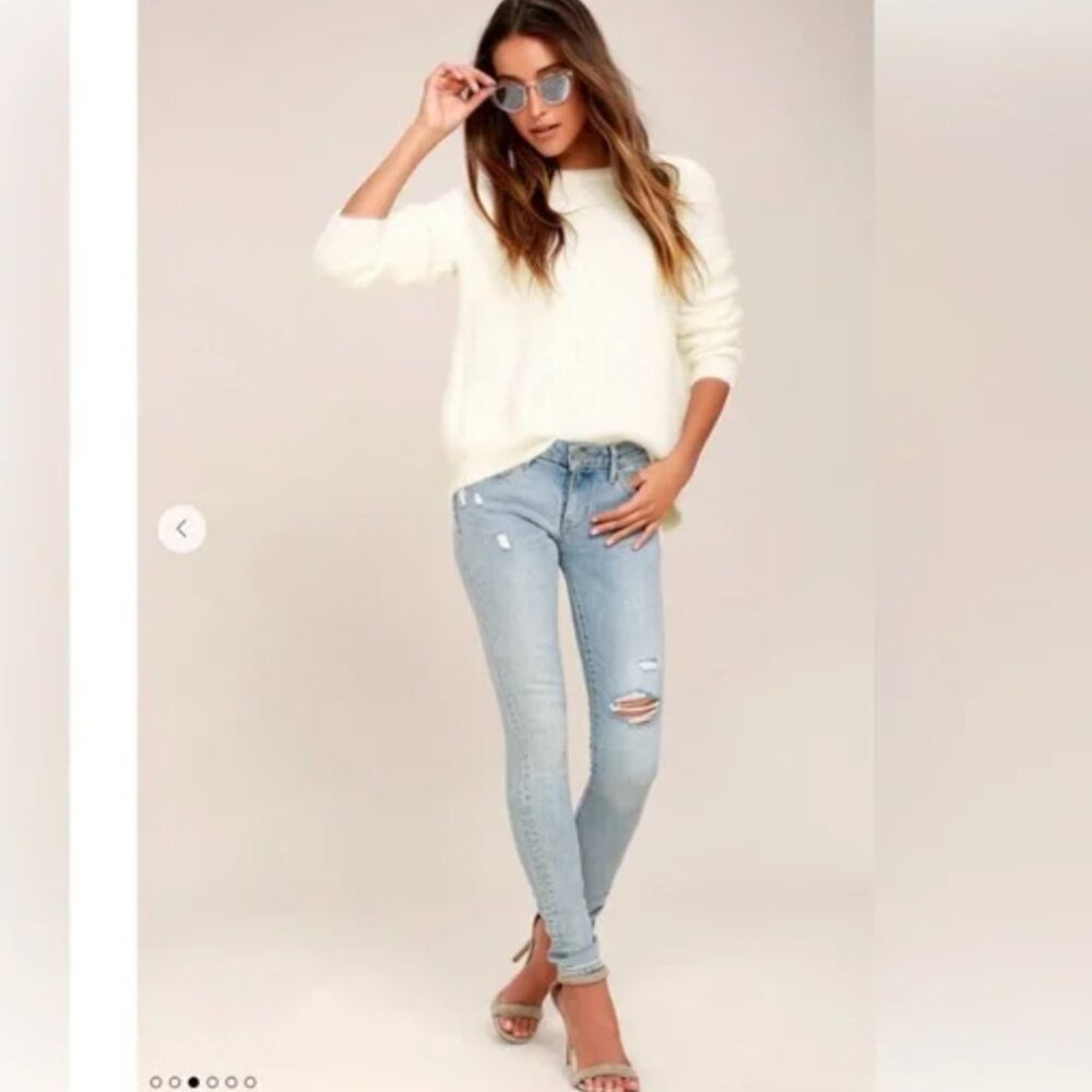 Lulus Weekend In Aspen Ivory Backless Sweater Top - Picture 3 of 8